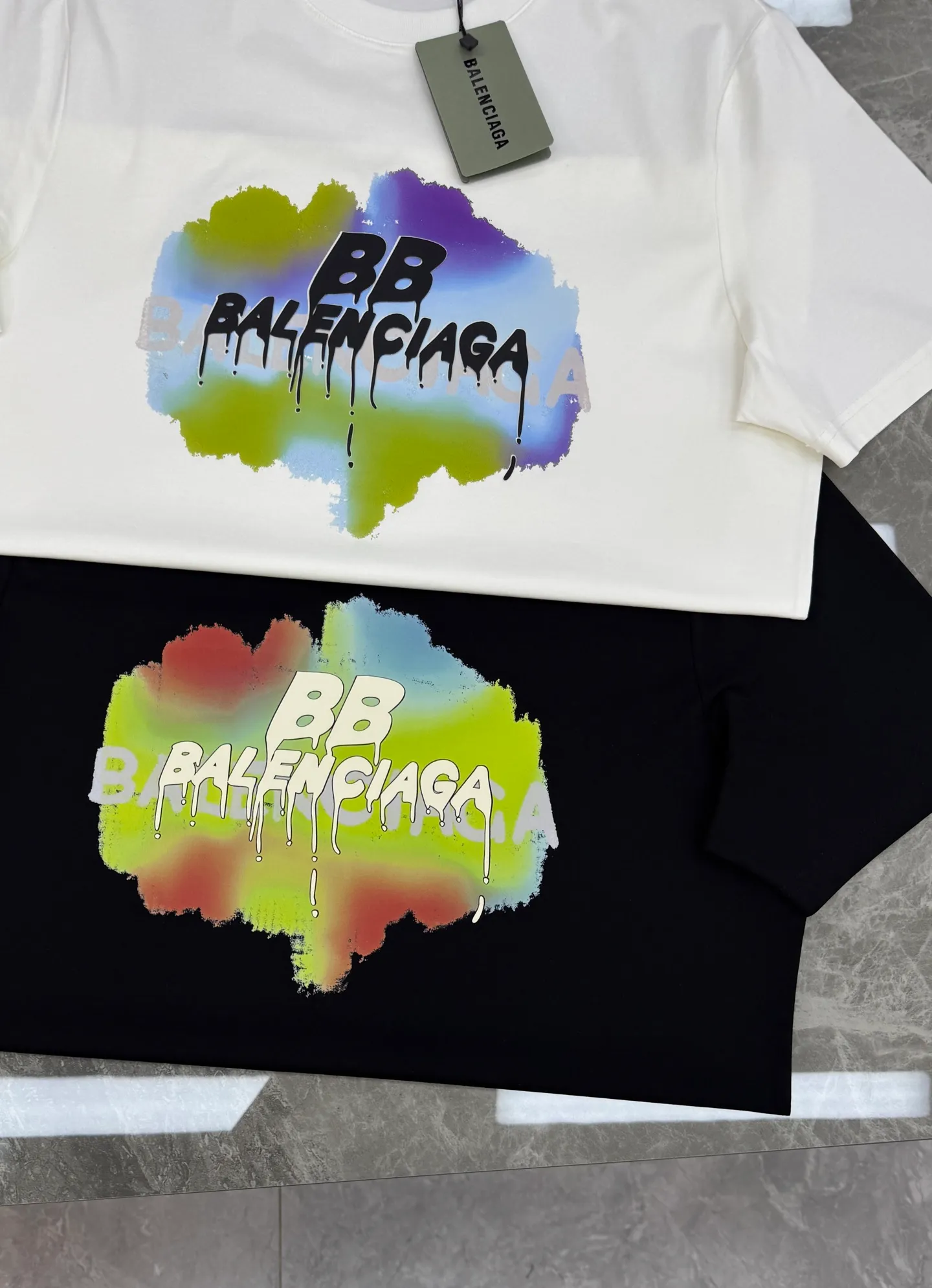 ⚜️ Balenciaga BB T ， + ，Black“BB” “BALENCIAGA” ！ ， . Breathable， OK✨ ， Sneakers， get ！ ：Black.White.Sizes：M-3XL（S 4xl ） ！175/145 XL